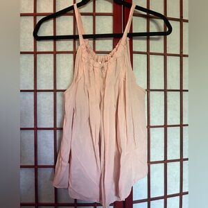 Fun 2 Fun Pink Pleated Sleeveless Camisole
